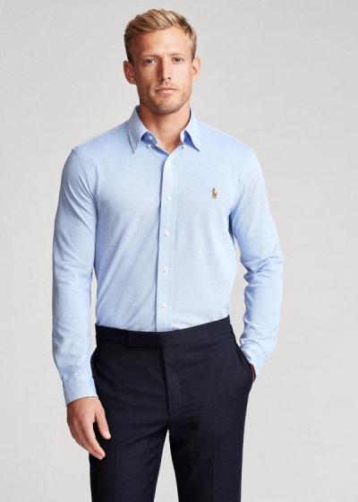 Men's Polo Ralph Lauren Knit Oxford Shirt | 871905QIF